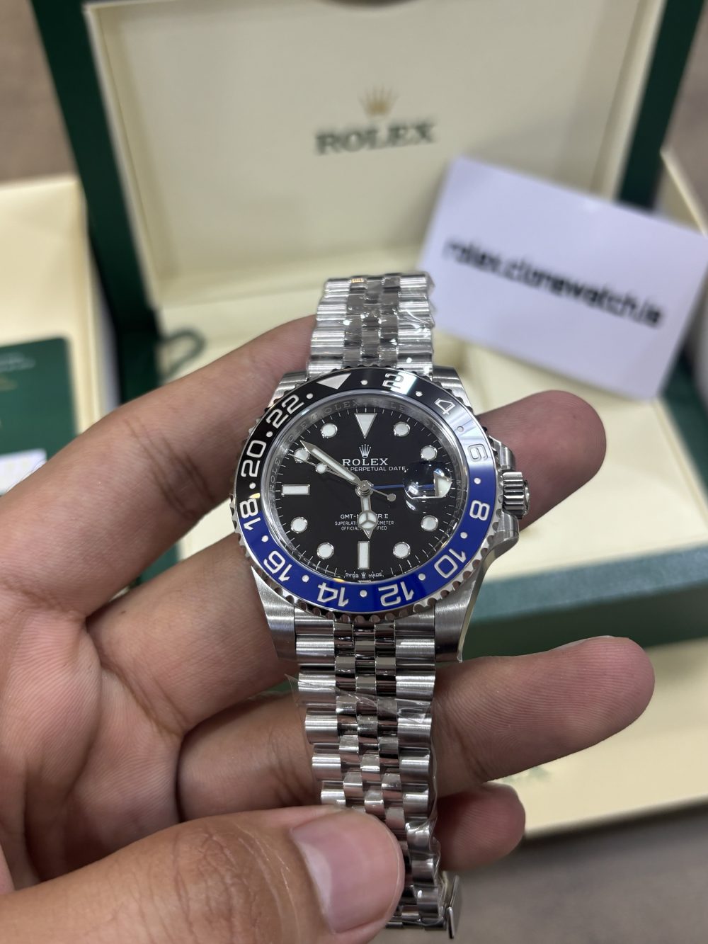 Rolex GMT Master II Batman Super Clone Ref126710BLNR Swiss 3285 Movement Watch - Image 4