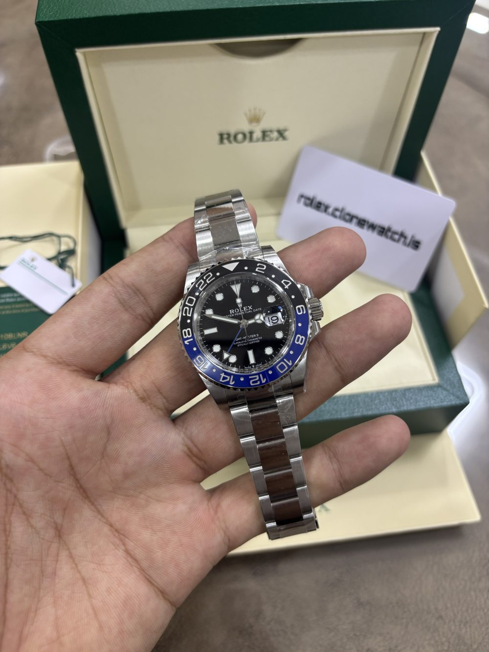 best replica Rolex Batman GMT Master 2 Swiss Movment