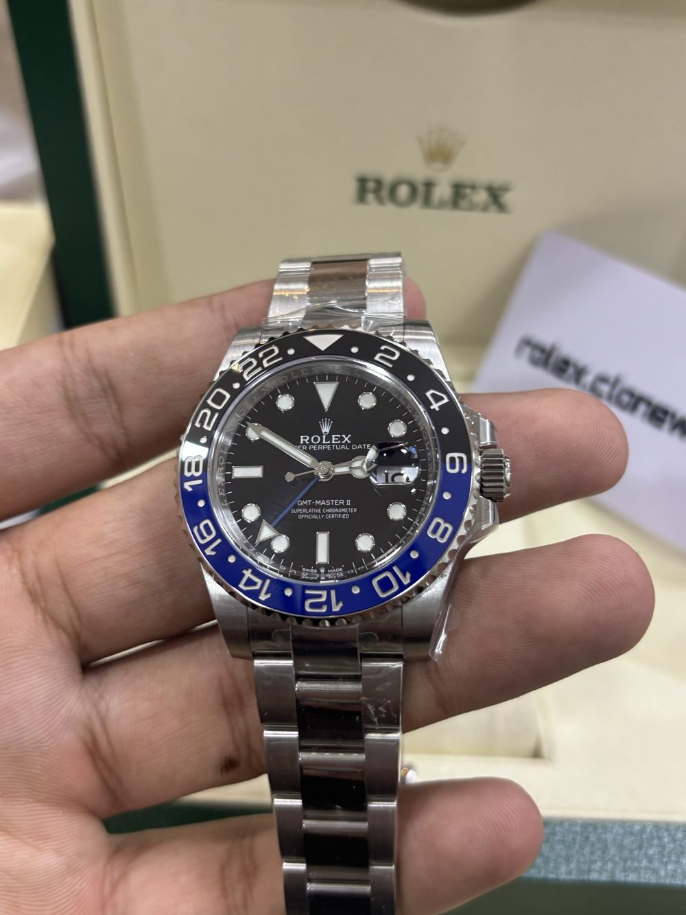 best replica Rolex Batman GMT Master 2 Swiss Movment - Image 2