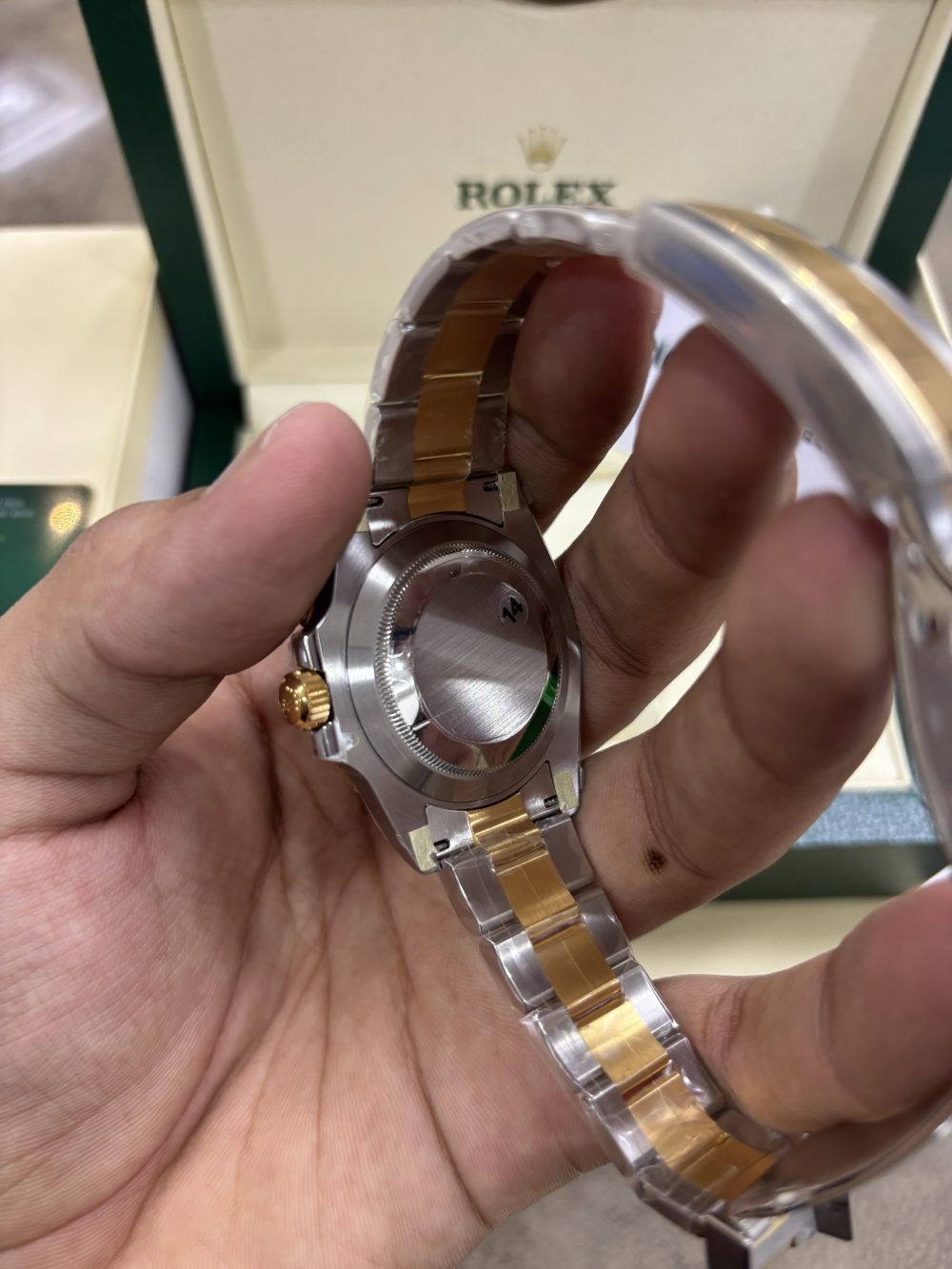 Rolex Oyster Submariner Super Clone Date Two Tone Royal Blue Dial - Image 8