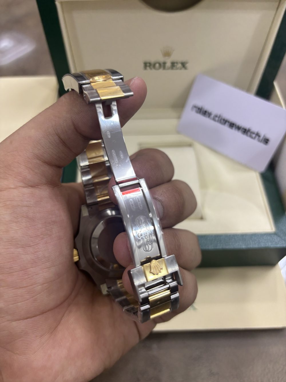 Rolex Oyster Submariner Super Clone Date Two Tone Royal Blue Dial - Image 5