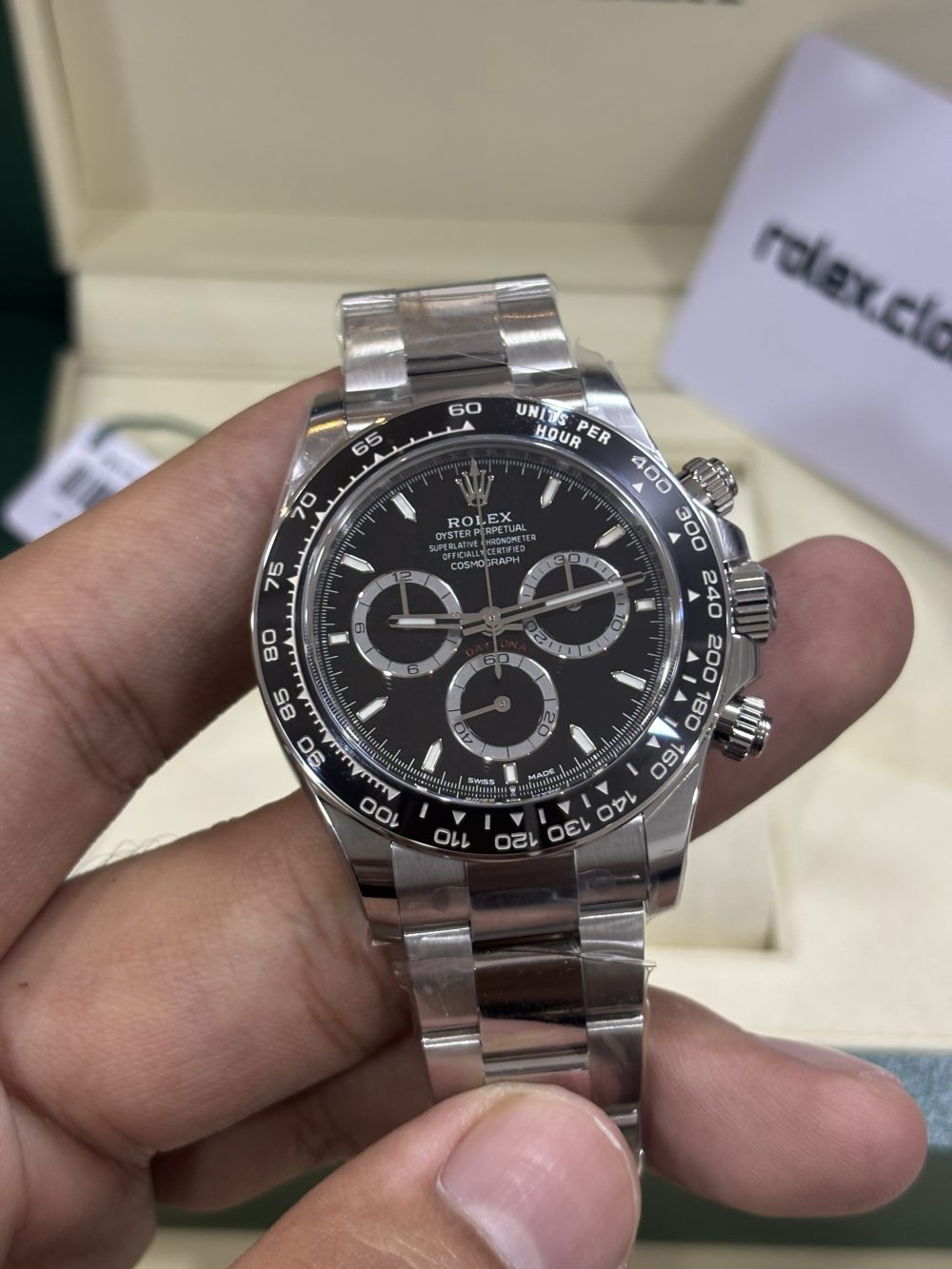 CF Rolex Daytona Super Clone 116500 Black Dial 4130 Movement - Image 2