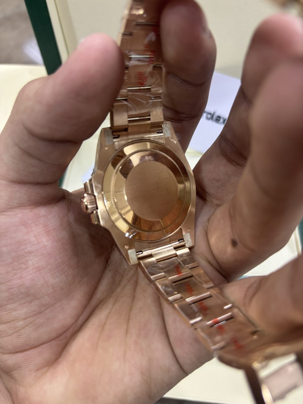 Rolex GMT Master II Rootbeer Rose Gold 126715CHNR Super Clone - Image 8