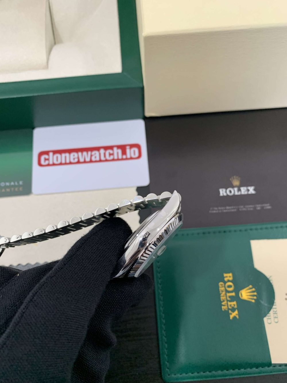 1:1 Knock Off Rolex Day date Clone 40 Blue Dial Swiss 3235 Movement Replica - Image 7