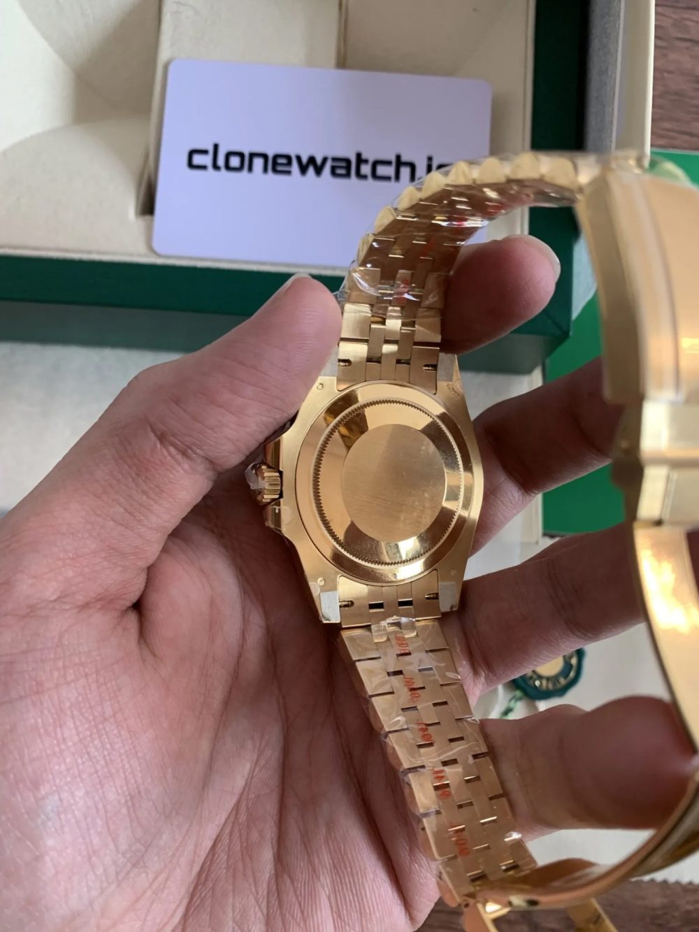 1:1 Rolex GMT Master II Superclone Yellow Gold Jubilee Bracelet Swiss 3285 - Image 5