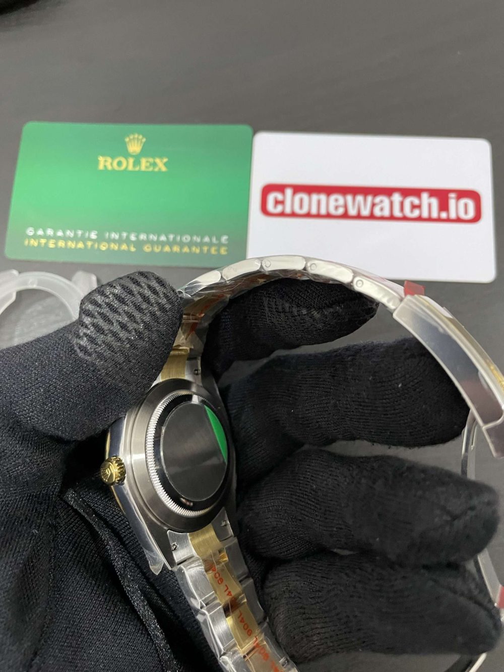 Top Grade 1:1 Knock Off Rolex Datejust 41mm Two Tone Wimbledon Oyster 126331 - Image 5