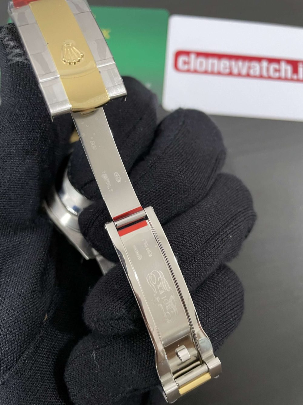 Top Grade 1:1 Knock Off Rolex Datejust 41mm Two Tone Wimbledon Oyster 126331 - Image 6