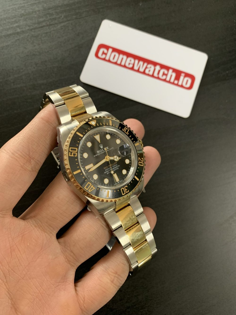 Rolex Sea-Dweller Replica 126603 Yellow Gold Wrapped Black Dial Swiss 3235 Movement - Image 7