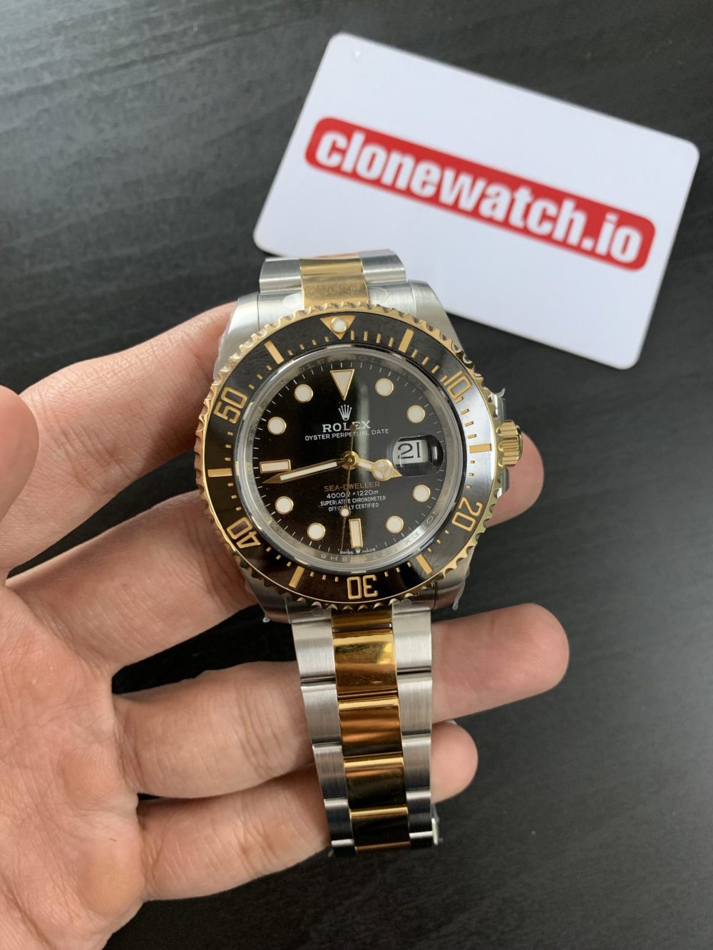 Rolex Sea-Dweller Replica 126603 Yellow Gold Wrapped Black Dial Swiss 3235 Movement