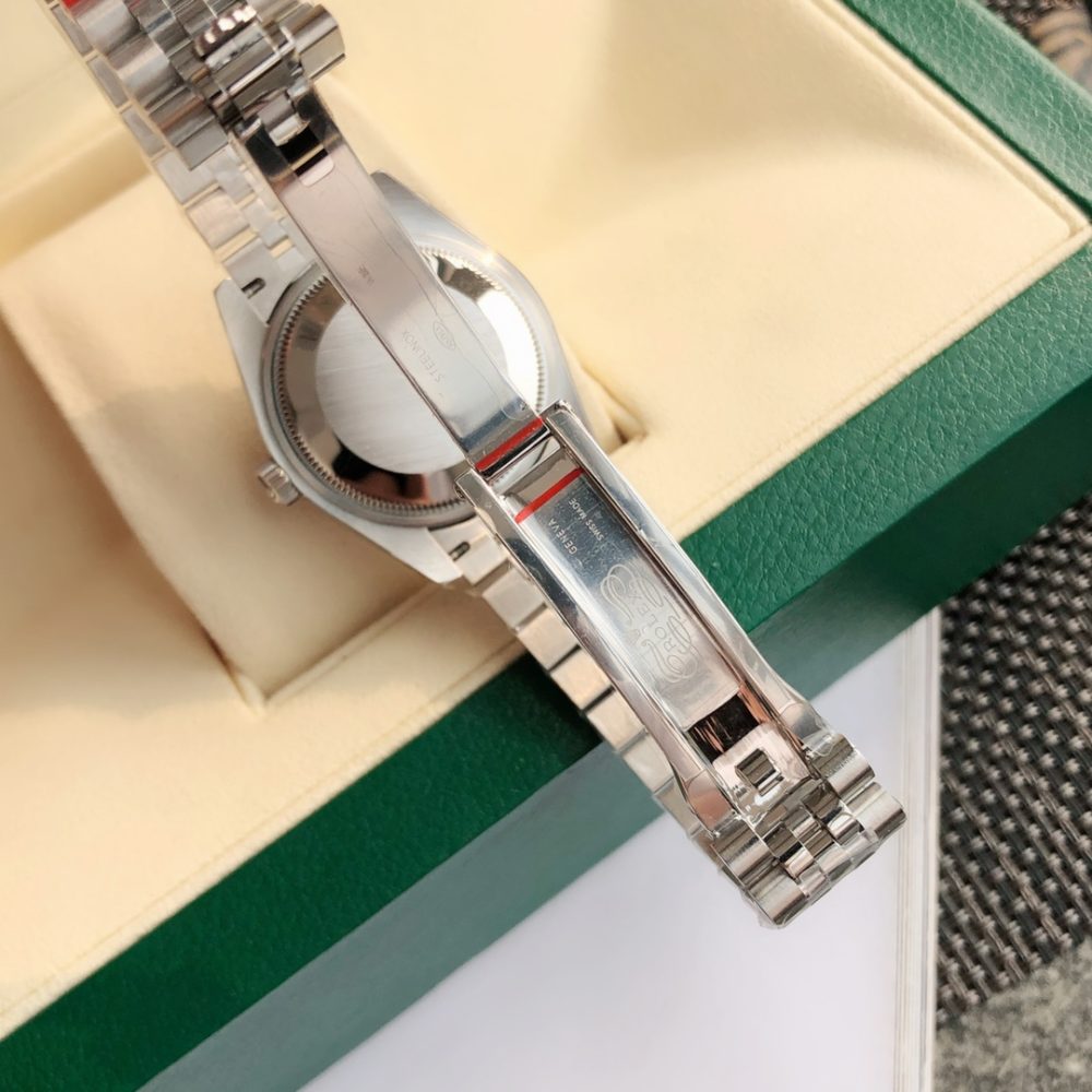 Rolex Datejust 31mm Ladies Pink Roman Dial Swiss Clone - Image 6
