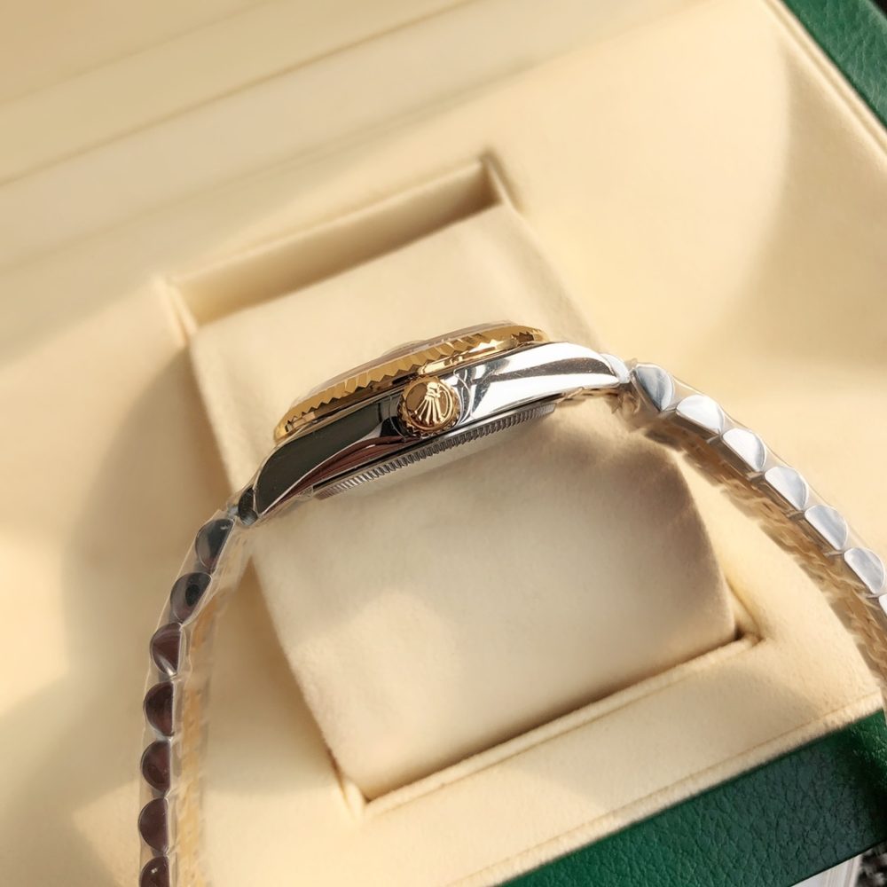 1:1 Clone Rolex Datejust 31mm Green Diamond Dial Two Tone - Image 4