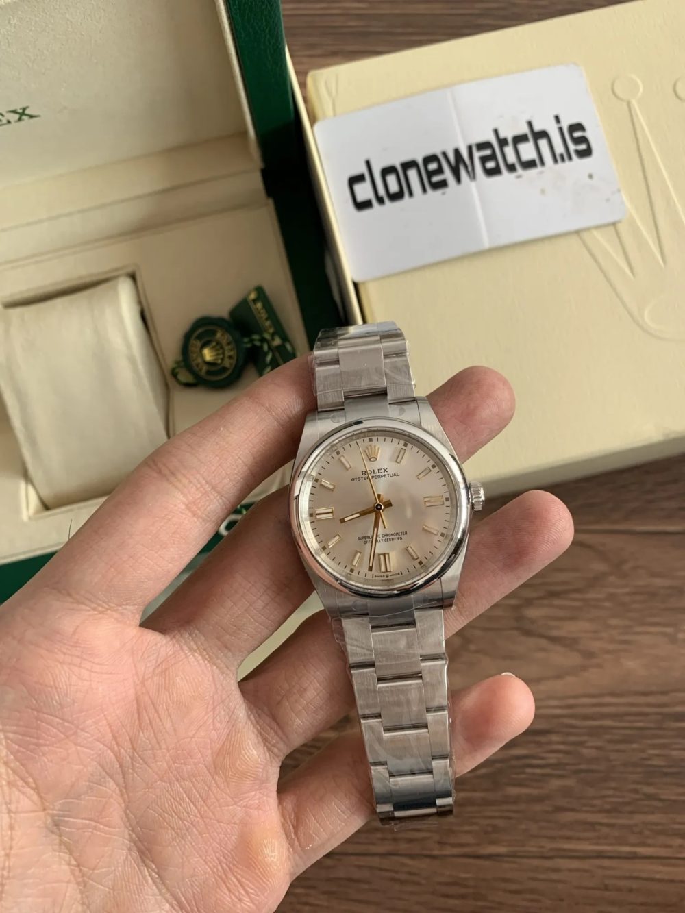 Rolex Super Clone Oyster Perpetual 36 Silver Dial