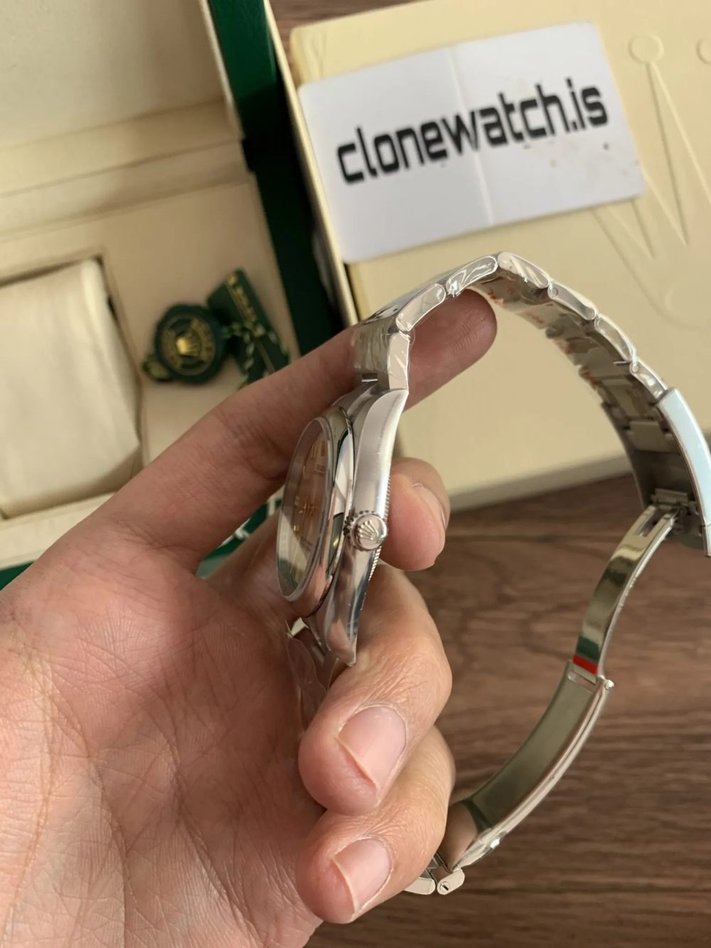 Rolex Super Clone Oyster Perpetual 36 Silver Dial - Image 4
