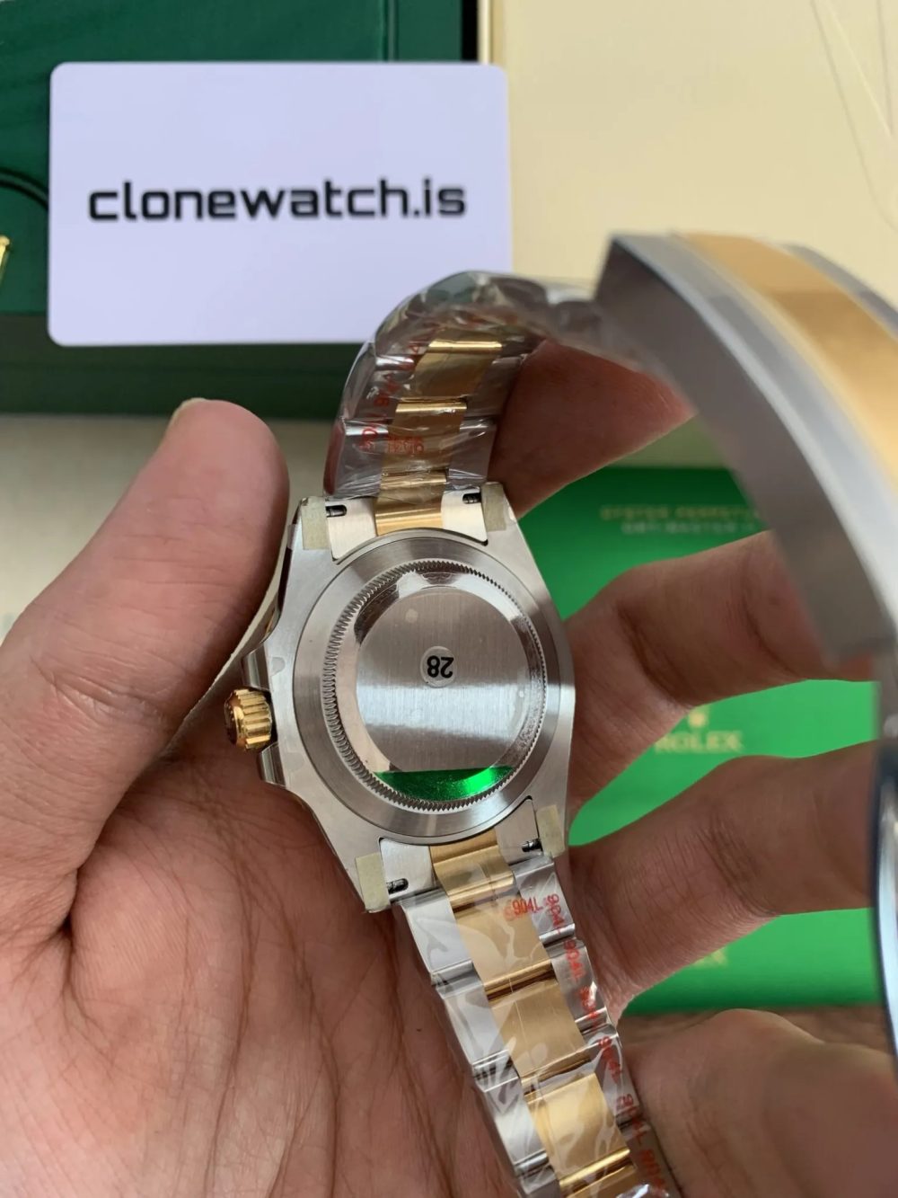 1:1 Best Replica Rolex Submariner Two Tone Black Dial - Image 7