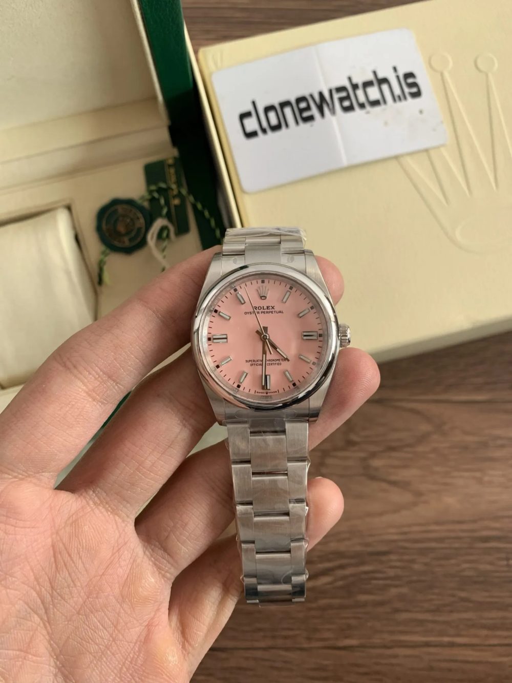 Best Clone Rolex Oyster Perpetual 36mm Pink Dial - Image 2